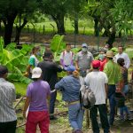 Productores de La Paz Centro comparten experiencias del cultivo de la tierra con estudiantes del Instituto Emma Sampson