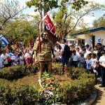 Comunidad Educativa de Mateare, rinde homenaje al Comandante Tomás Borge