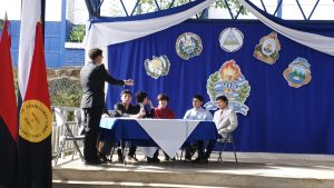 Estudiantes del Centro Educativo Barrilete de Colores celebran el 205 Aniversario de la Independencia de Centroamérica